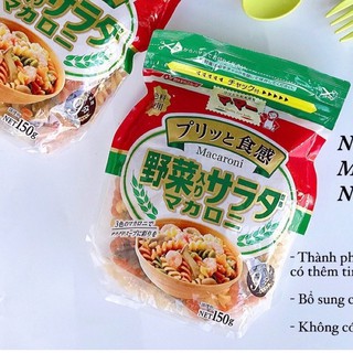 Nui xoắn rau củ eatclean Nissin Nhật Bản 150g