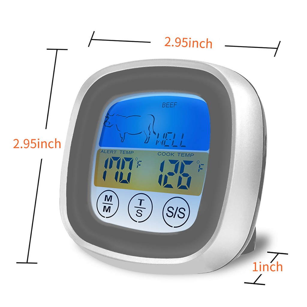 Máy Nhiệt Kế Báo Nhiệt Độ Thực Phẩm FOOD THERMOMETER Alert - Home and Garden