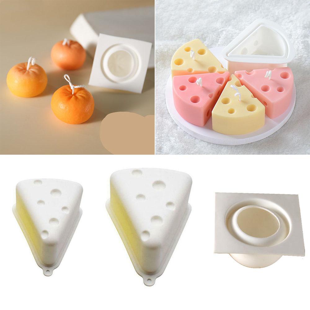 Khuôn Silicone Tạo Hình Làm Bánh Kẹo / Xà Phòng Hình Nến 3D DIY