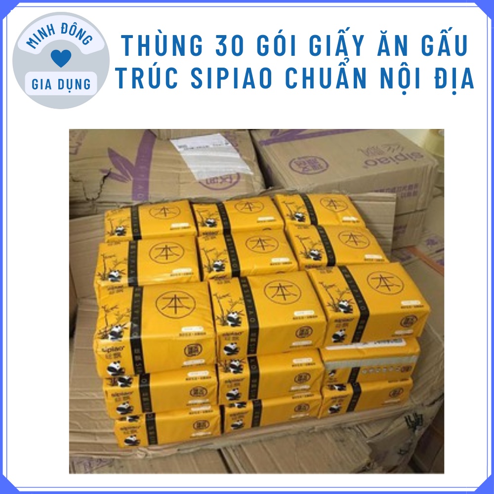 Thùng 30 Gói Giấy Ăn Gấu Trúc Chuẩn Nội Địa Trung