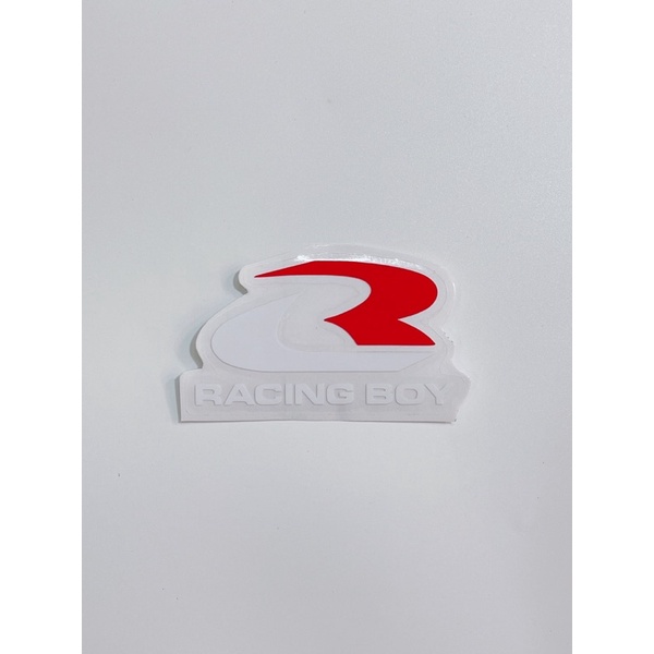 Decal tem trong suốt RCB RACING BOY trang trí nón bảo hiểm, xe máy, tủ, laptop,...