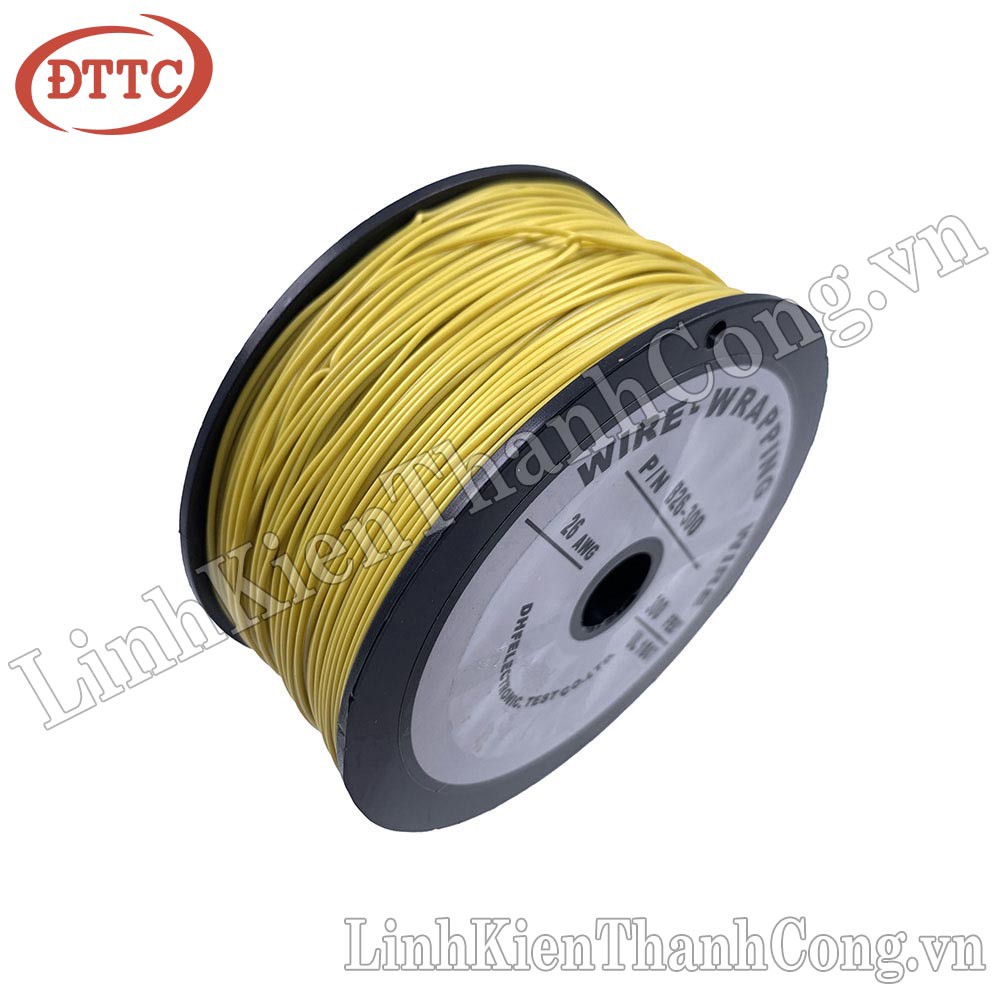 Cuộn Dây 26AWG 0.45mm 100 Mét màu trắng, xanh dương, vàng, đỏ, đen