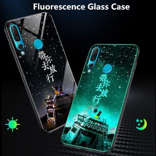 Ốp Lưng Kính Cường Lực Phát Sáng Cho Vivo Nex A Casing Nex S V5 Plus