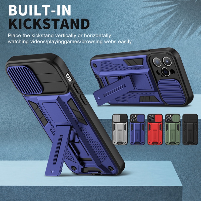 Ốp Điện Thoại Có Nắp Trượt Bảo Vệ camera Cho IPhone 13 Pro max 12 11 Pro max x xs max xr 7 plus 8 6s plus