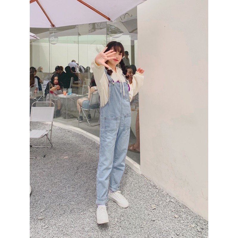 Yếm jean baggy