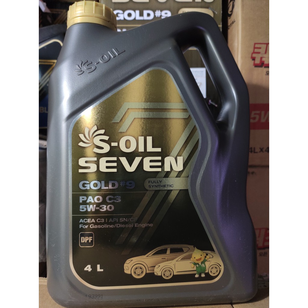 DẦU NHỚT S-OIL GOLD9 PAO C3 - SN/CF 5W30