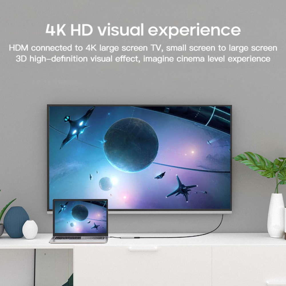Hub Chuyển Đổi Usb C 3.1 Sang 4k Hdmi-Compatible Rj45 Usb Sd / Tf Pd 8 Trong 1 Cho Macbook Air Pro Pc Hub Metrel | BigBuy360 - bigbuy360.vn