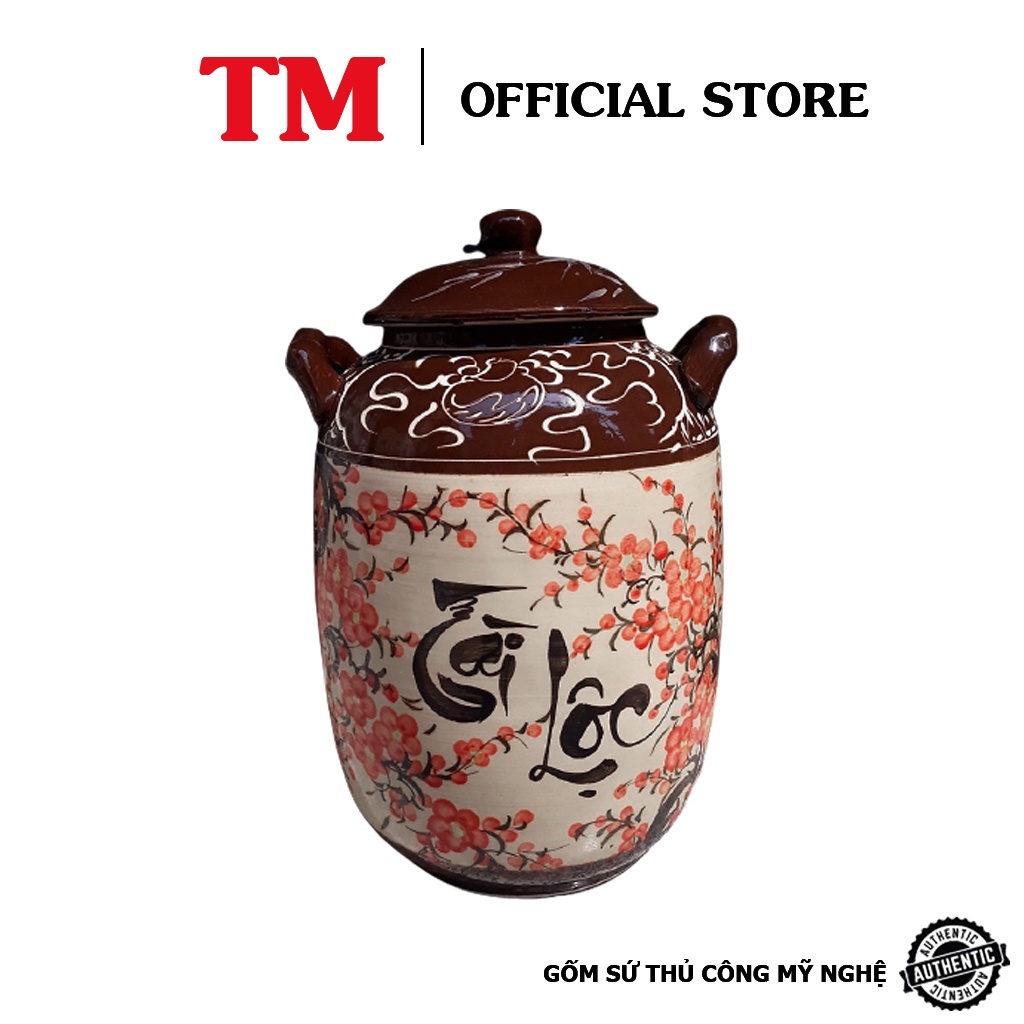Hũ Sành Đựng Gạo Kích Thước 10-15kg - Xưởng Gốm TM