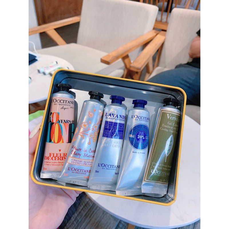 Set 5 tuýp kem dưỡng da tay hộp thiếc [ FULL HỘP + TÚI GIẤY SIÊU SANG ] | BigBuy360 - bigbuy360.vn
