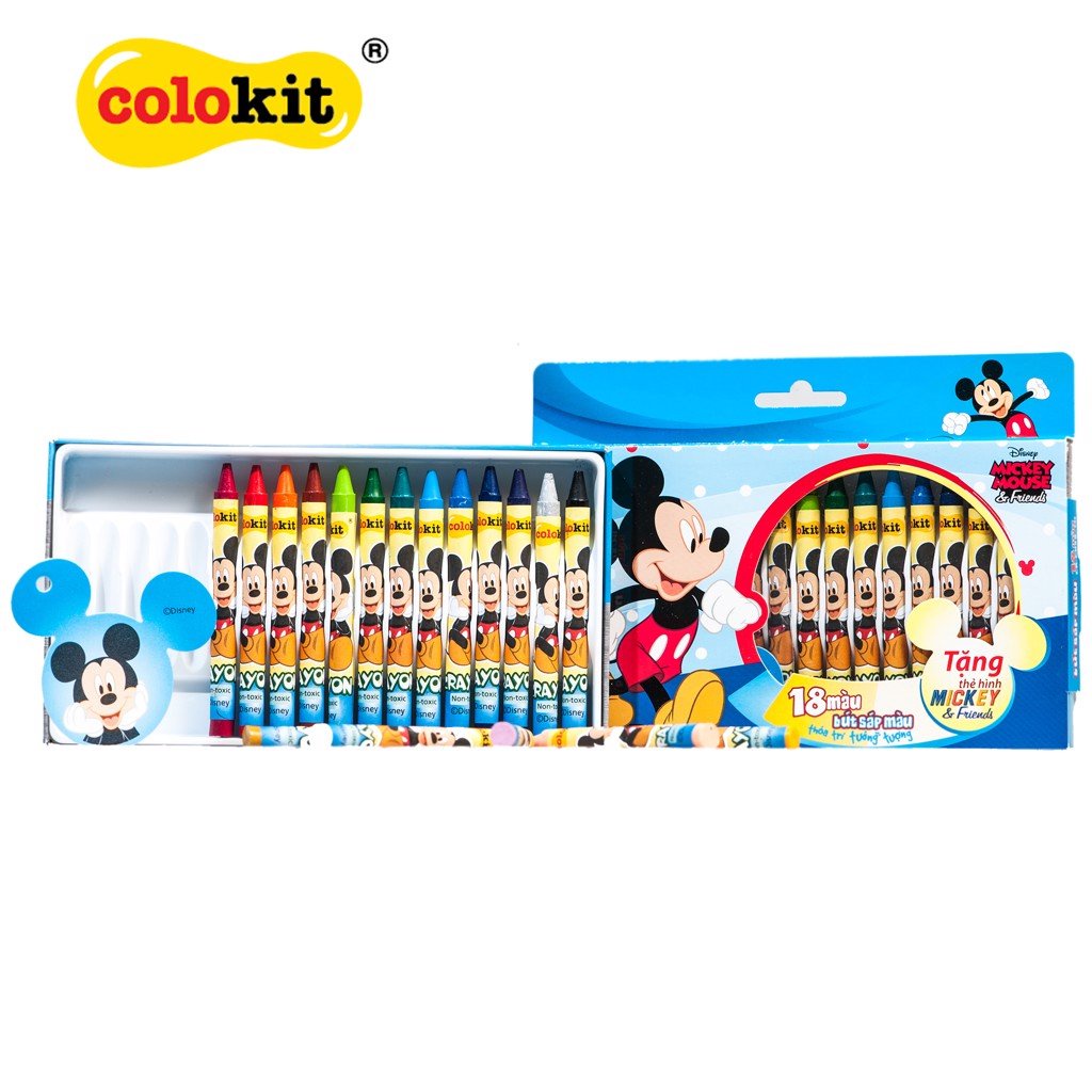 Bút sáp màu Thiên Long Colokit Disney Mickey CR-C028/MI
