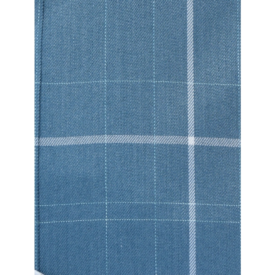 Áo Sơ Mi Nam Dài Tay Owen AR23408D Somi Công Sở Cao Cấp Màu Xanh Bạc Hà Kẻ Caro Trắng Dáng Suông Không Túi Chất Sợi Bạch | BigBuy360 - bigbuy360.vn