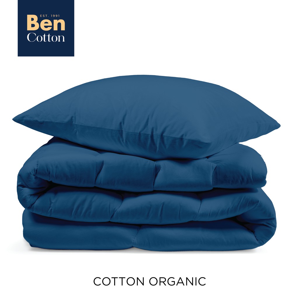 [FREESHIP] Bộ Ra Giường & Vỏ Gối Cotton ORGANIC 1 Tấc 2 Tấc - 1m6 1m8 - BENCOTTON - Drap Ga