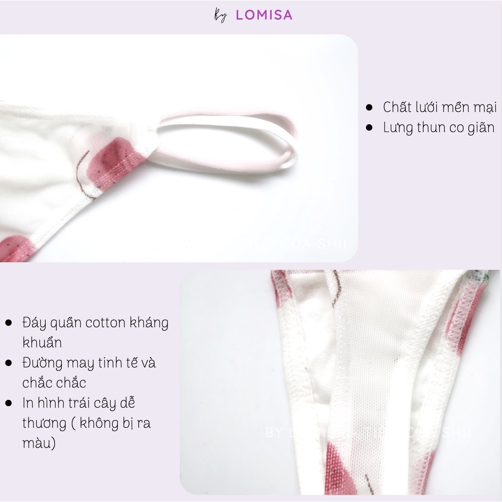 Quần lót nữ sexy lọt khe cao cấp siêu gợi cảm giành cho nữ thoải mái By LOMISA 1005, 1006,1007,1008,1009 | BigBuy360 - bigbuy360.vn