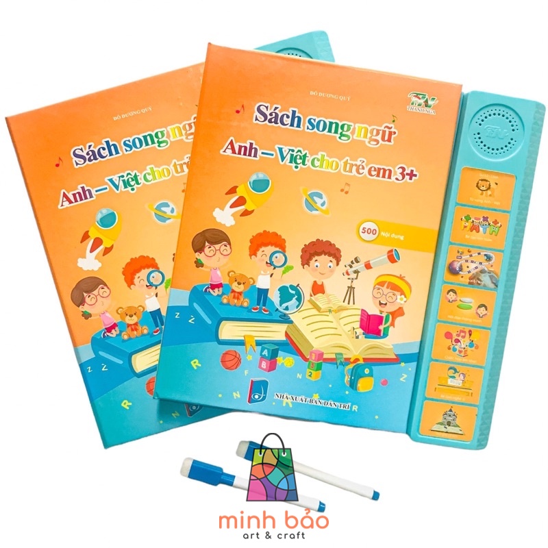 MẪU MỚI NHẤT - SÁCH NÓI SONG NGỮ ANH-VIỆT CHO BÉ TỪ 3 TUỔI
