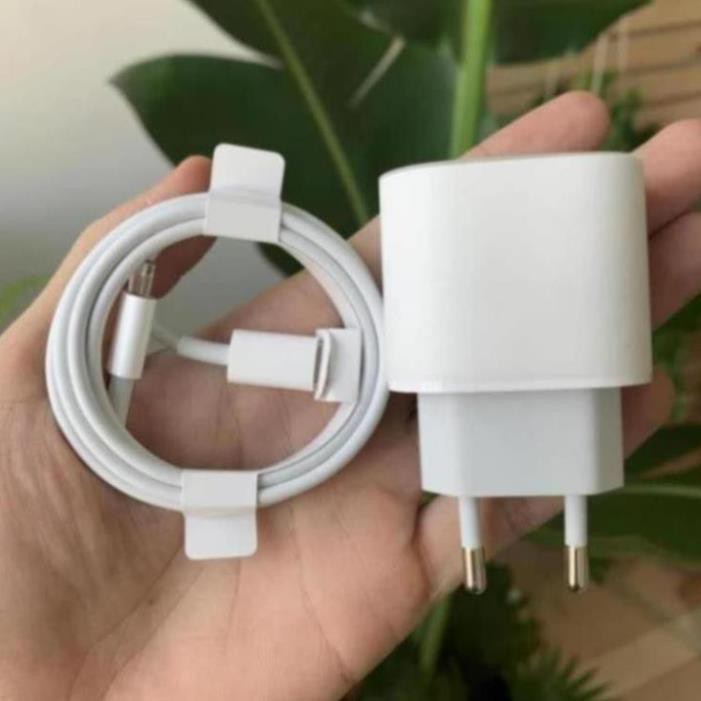 Bộ sạc nhanh 20W IPhone 12 chân tròn EU Nguyên Seal Full box BH 12T