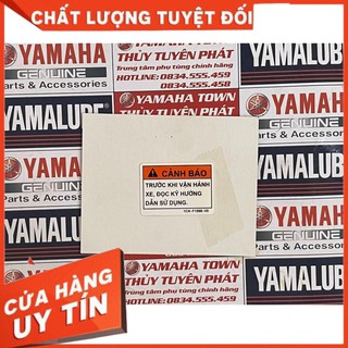 Tem cảnh báo - Tem hướng dẫn sử dụng chính hãng cho các loại xe Yamaha
