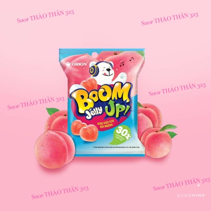 Kẹo Dẻo Mềm Boom Jelly Đào/ Nho/ Dâu