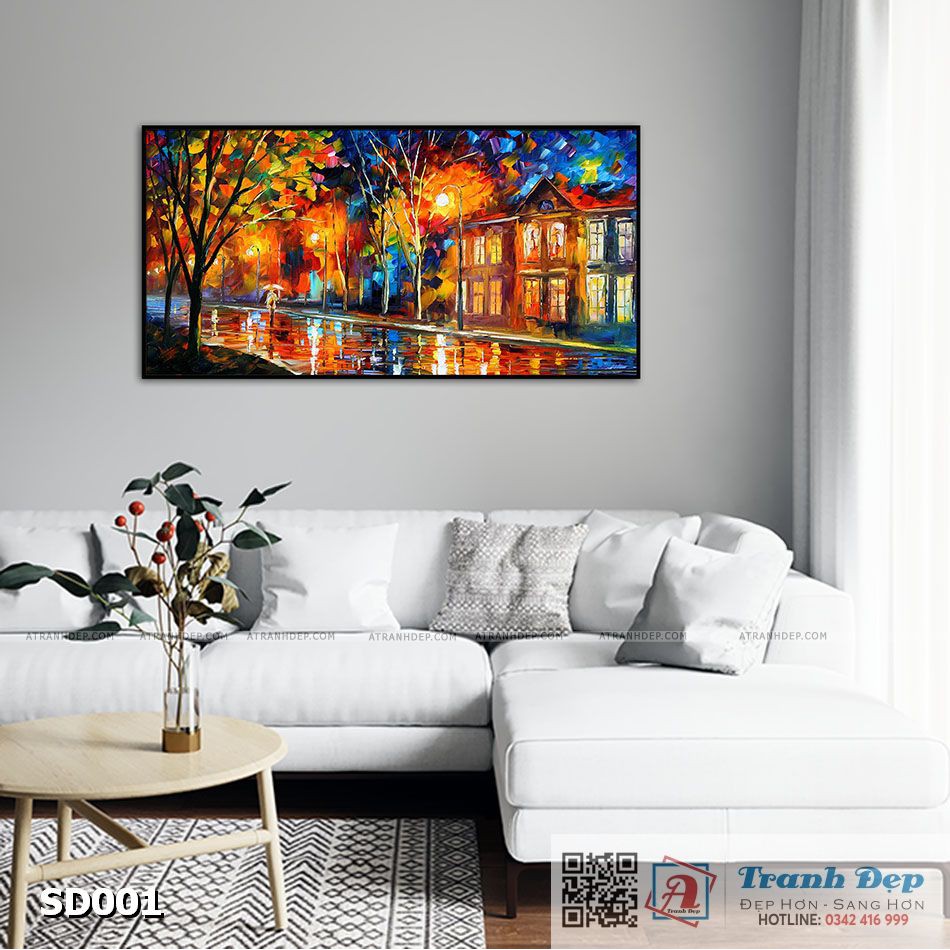 Tranh canvas sơn dầu trường phái ấn tượng   - SD001