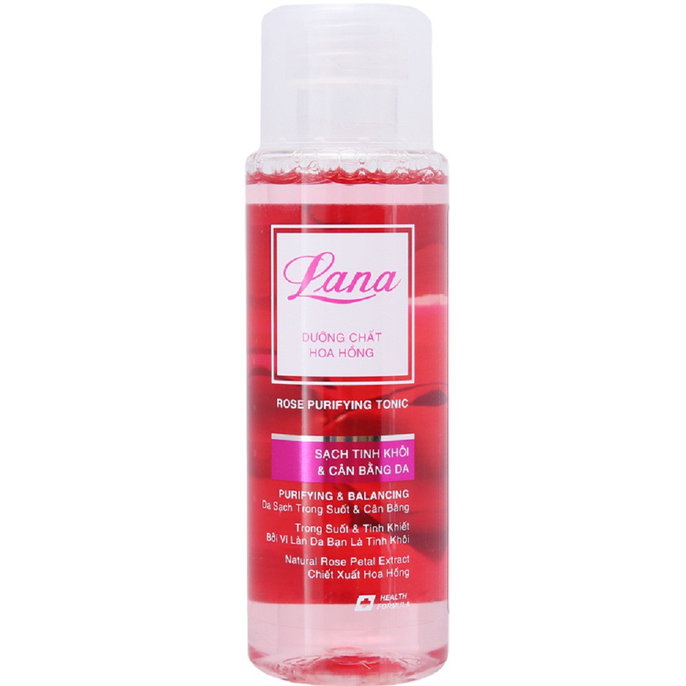 Nước Hoa Hồng 150ml Lana Giúp Cân Bằng Độ Ẩm, Làm Trắng Và Săn Chắc Da Chính Hãng.