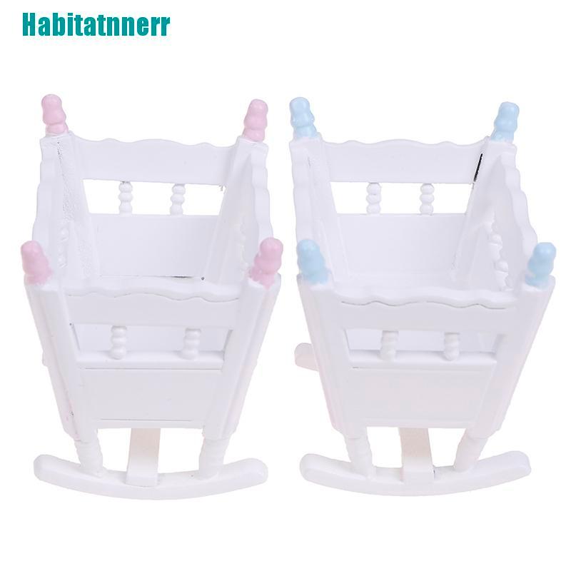 Mô Hình Giường Ngủ Bằng Gỗ Cho Nhà Búp Bê Tỉ Lệ 1: 12