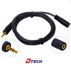 Dây Loa Nối Dài Hiệu DTECH (DT 6215) Jack 3.5mm, Dài 1.5m (Full Box) - Hàng Chuẩn