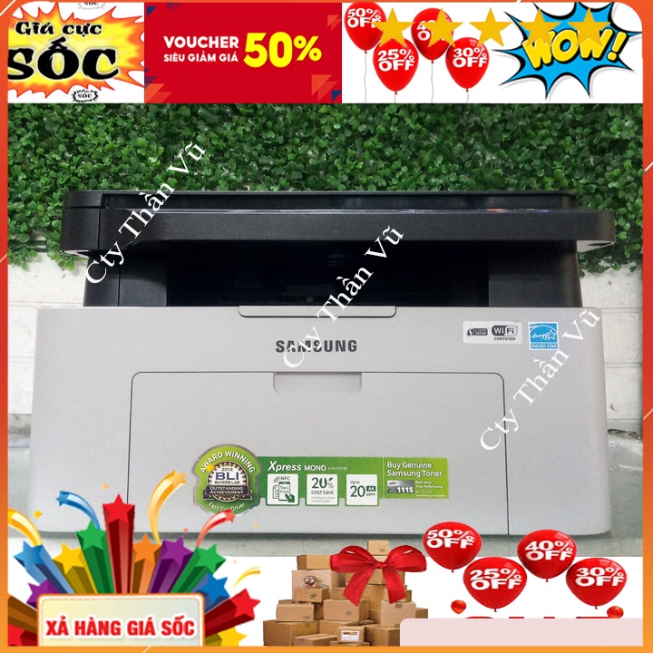 Máy in Laser cũ Samsung M2070w đa chức năng in scan photo kết nối wifi bảo hành INECO