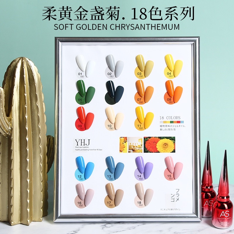 Sơn gel AS set 18 mã YHJ hàng chuẩn dung tích 15ml