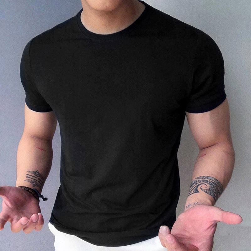 ÁO THUN NAM CỔ TRÒN FROM ÔM BODY CHUẨN MEN GIÁ SĨ ACT001