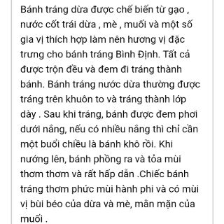 Bánh tráng dừa nướng( to cắt 1/4 )