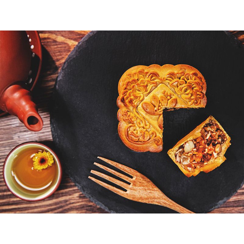 Bộ túi & hộp giấy 2 bánh trung thu 125-250g