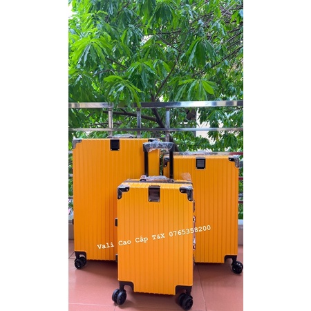 Vali kéo vali khung nhôm khóa sập cao cấp du lịch size 20/24/29