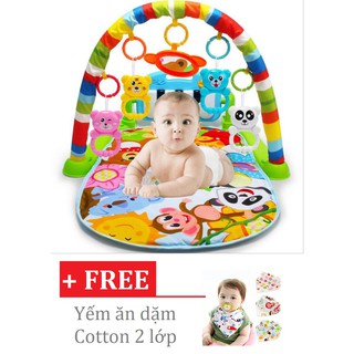 Thảm nhạc cao cấp vườn bách thú có đàn piano cho bé từ 0-18 tháng tuổi