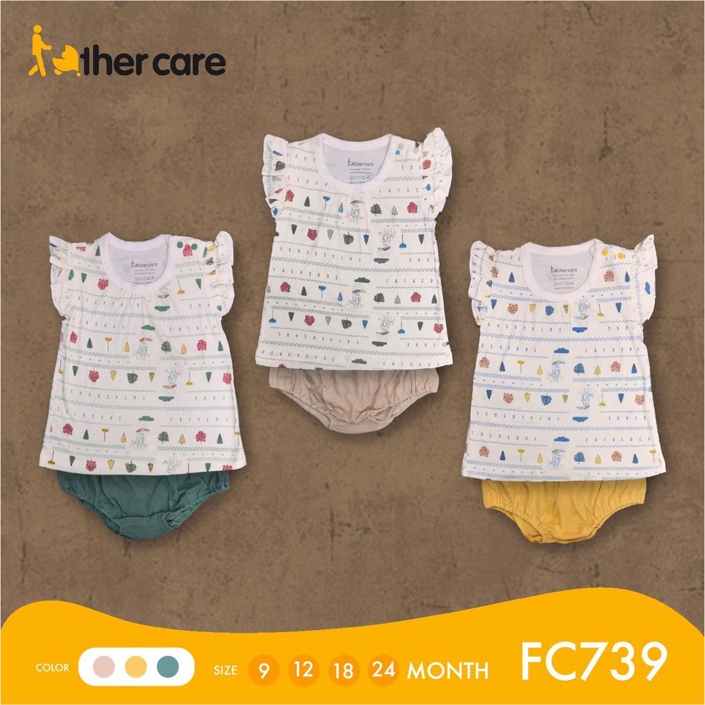 Bộ Quần áo FatherCare Tay hến CT - Cáo (Họa tiết - Trơn) FC739