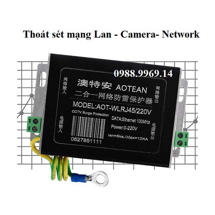 Thoát sét mạng Lan - Camera