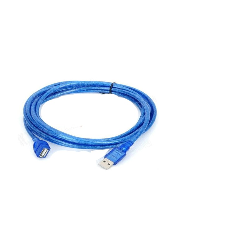 Dây cáp USB nối dài 1.5m xanh.