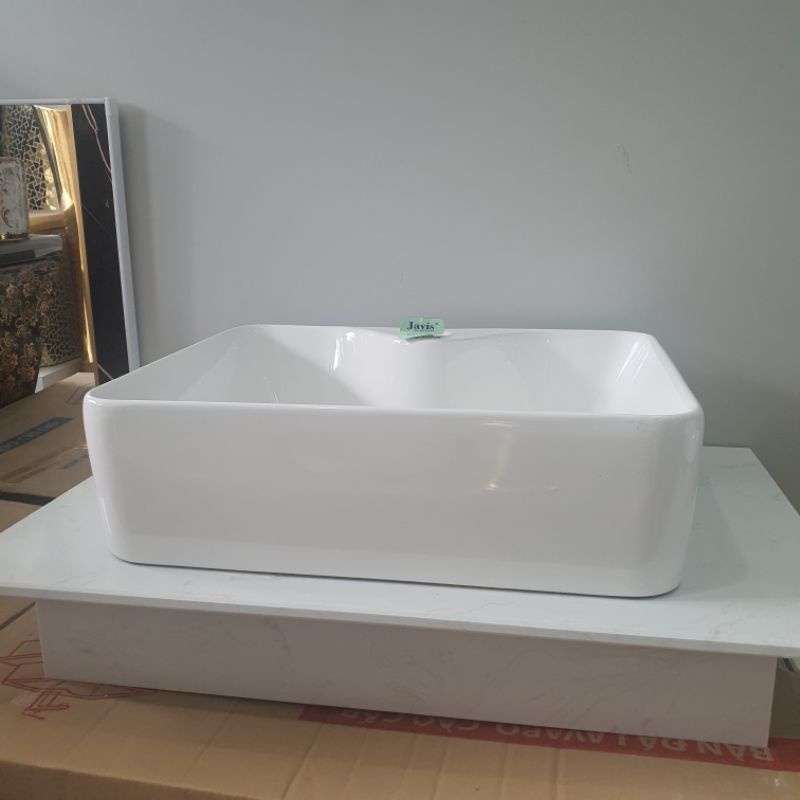Chậu lavabo sứ đặt bàn đá phòng tắm - JVL902