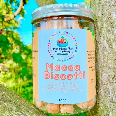 Bánh Biscotti Macca dinh dưỡng Lâm Đồng 150g | Ăn vặt dinh dưỡng, healthy, ít ngọt, Quà tặng dinh dưỡng, ngon, độc lạ