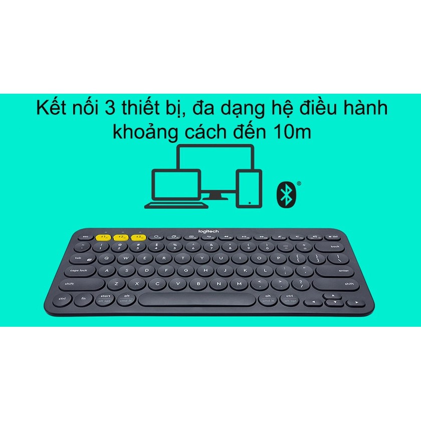 [Mã SKAMCLU9 giảm 10% đơn 100K] Bàn phím Bluetooth Logitech K380 kết nối 3 thiết bị - Bàn phím K380 BH 12T Chính Hãng