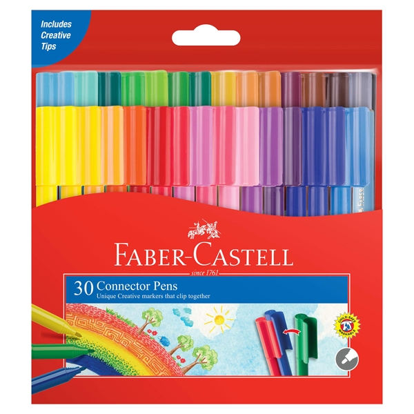 Bút Lông Màu Faber-Castell Connector 30 Màu 11-300-A