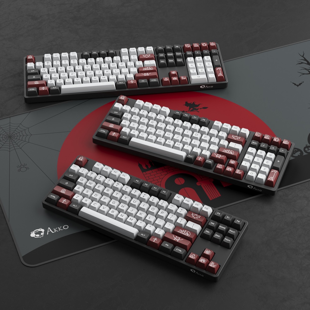 Bàn phím cơ AKKO 3098N Multi-modes Dracula Castle | 3098S Dracula Castle | RGB | USB Type C | Hotswap