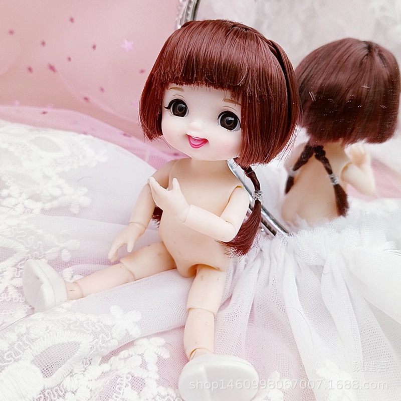 Bjd Dolls 13 Joint Naked Body Mini Doll Cute Smile Face 16cm Bjd Doll Girl Gift