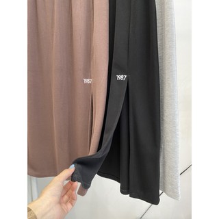 Chân váy thun xẻ - ảnh thật