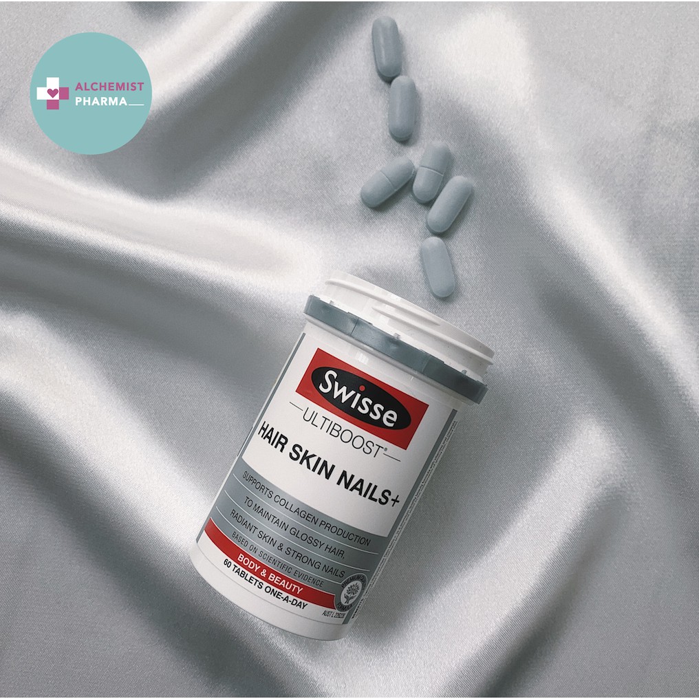 VIÊN UỐNG MỌC TÓC SWISSE HAIR SKIN NAILS ÚC 60 VIÊN | Thế Giới Skin Care