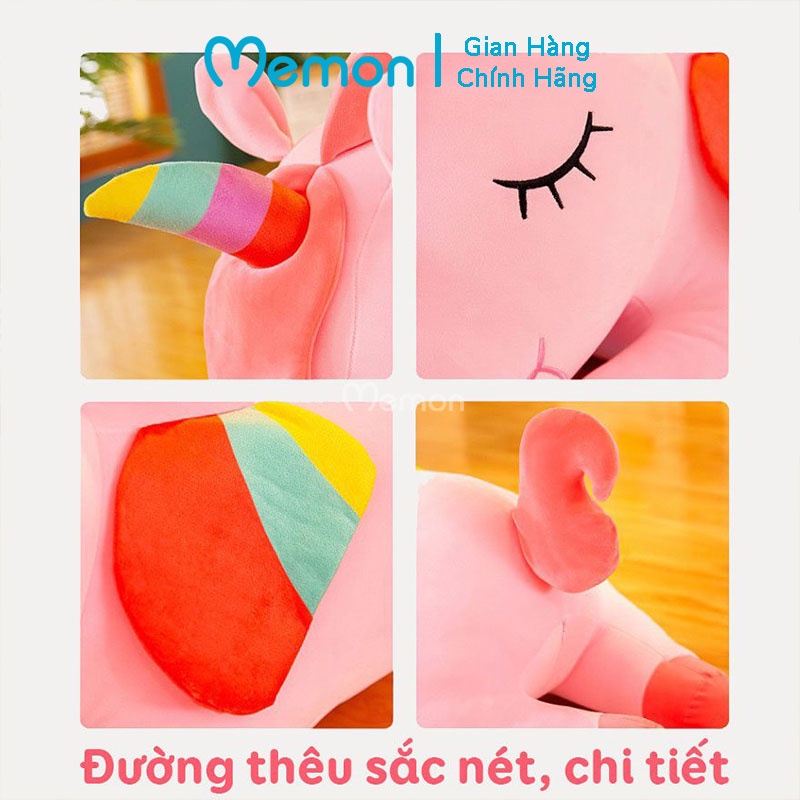 Gấu Bông Unicorn Nằm, Shop Memon Cao Cấp.