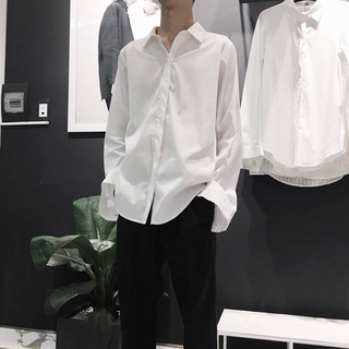 Sơmi trơn đen, trắng -size us m,l,xl - nam, nữ mặc ok