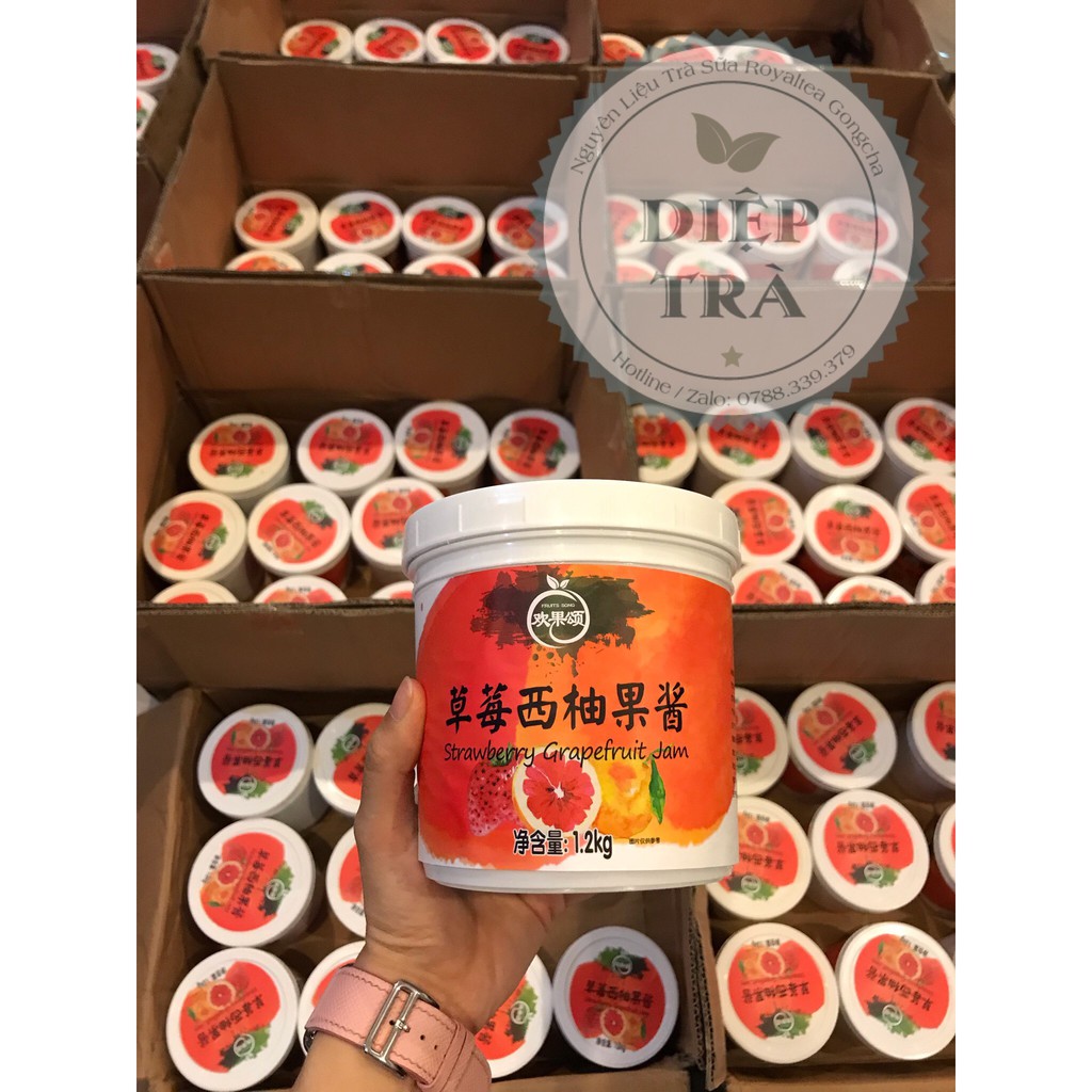 [Mã GROSALEHOT giảm 8% đơn 250K] Mứt Cam Đào Dâu Tây 1.2kg (hộp) | BigBuy360 - bigbuy360.vn