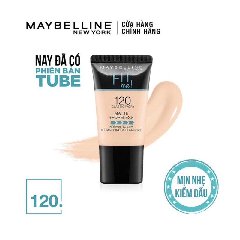 Kem Nền Mịn Nhẹ Kiềm Dầu Maybelline Fit Me Dạng Tube 18ml | BigBuy360 - bigbuy360.vn