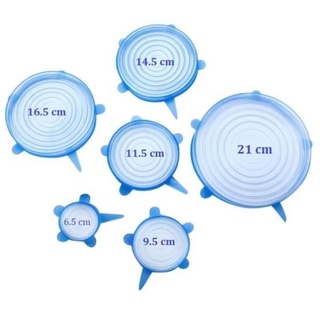 ⛔FREESHIP⛔ Combo 5 Set 6 miếng bọc thực phẩm silicon co giãn