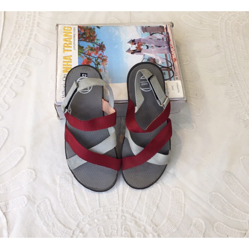 Sandal Nam/ Giày Xăng-đan Nam Quai Chéo Vải Dù Chắc Chắn Phong Cách Trẻ Trung Size 41-43 - Hàng Việt Nam