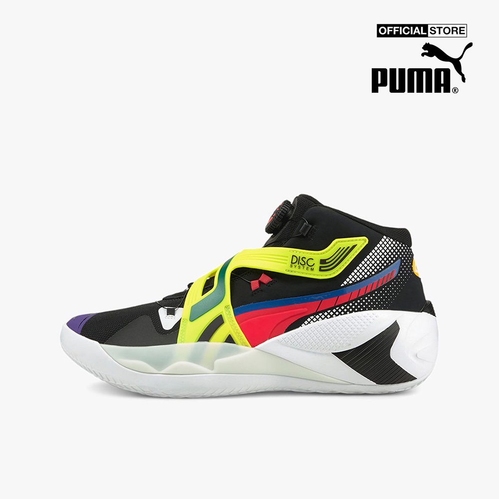 PUMA - Giày sneaker cổ cao Disc Rebirth Basketball 194812-02